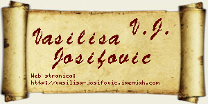 Vasilisa Josifović vizit kartica